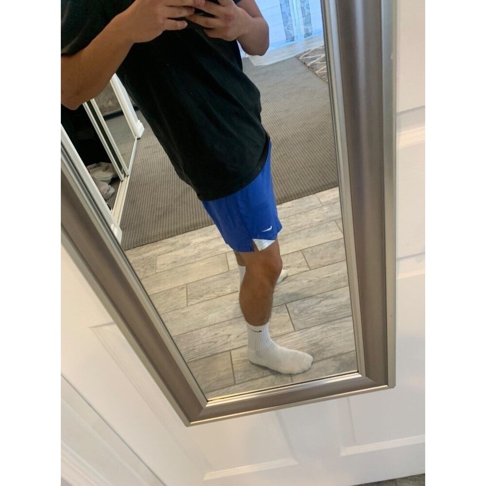 Nike 90s Vintage Rare Soccer Shorts Nylon Smooth Royal Blue Small